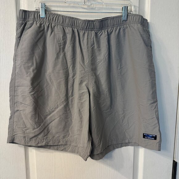 L. L. Bean | XXL Men's Mesh Lined Drawstring Swim Trunks Board Shorts Gray 40 - Picture 1 of 8